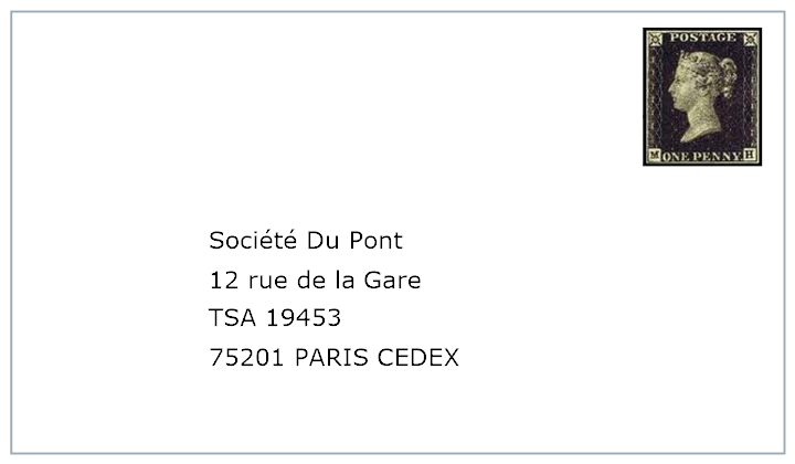 France Address Format 4 
